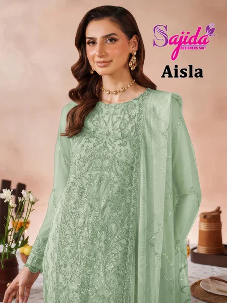 Aisla By Sajida Georgette Pakistani Salwar Suits Wholesale Price In Surat
